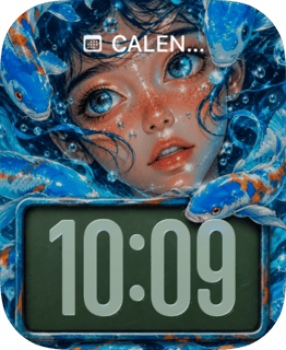 Frozen Ice Eyes watch face preview for Apple Watch