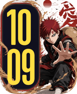 Gaara Sand Shield watch face preview for Apple Watch