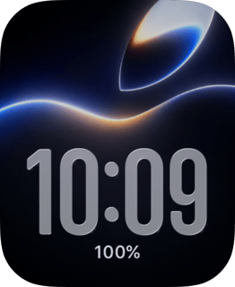 Glass Apple watch face preview for Apple Watch