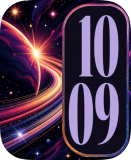 Glitter Sweep Apple Watch face - Space and Sci-Fi