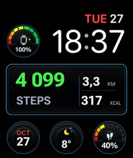 Good Measure watch face preview image for Apple Watch