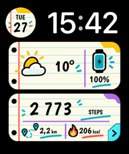 Good on Paper watch face preview image for Apple Watch