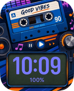 Good Vibes watch face preview for Apple Watch