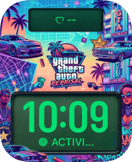 Grand Theft Auto Reprisal watch face preview for Apple Watch