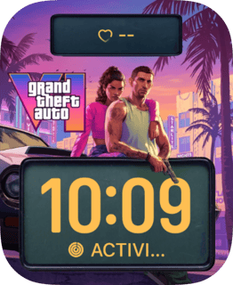 Grand Theft Auto Vice Duo watch face preview for Apple Watch