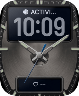 Graphite Classic watch face preview for Apple Watch