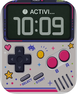 Gray Gamer watch face preview for Apple Watch