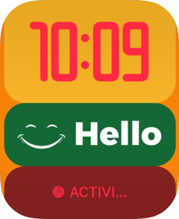 Green Hello Apple Watch face - Watches