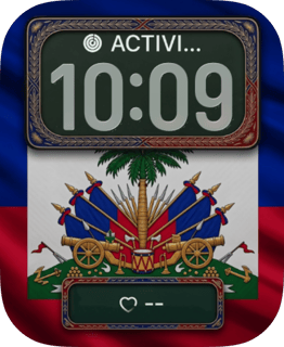 Haiti Flag watch face preview for Apple Watch