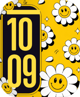 Happy Daisies watch face preview for Apple Watch