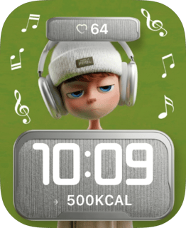 Headphone Daydream watch face preview for Apple Watch