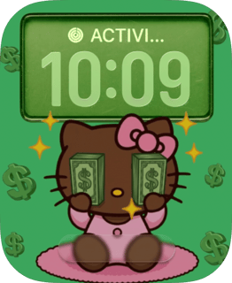 Hello Kitty watch face preview for Apple Watch