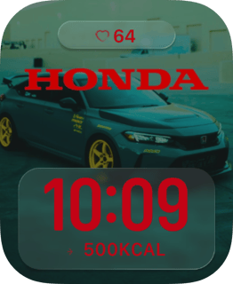 Honda Night Drive watch face preview for Apple Watch