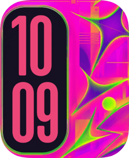 Pink Signal watch face preview for Apple Watch