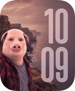 John Pork watch face preview for Apple Watch