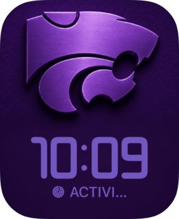 K-State watch face preview for Apple Watch