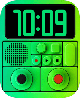 Lime Recorder watch face preview image for Apple Watch