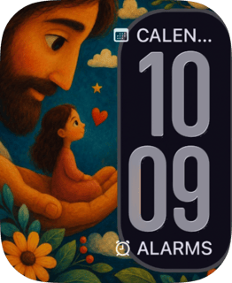 Lion King Sunset watch face preview for Apple Watch