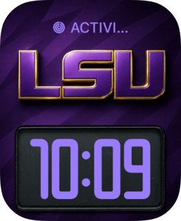 LSU Tigers watch face preview for Apple Watch