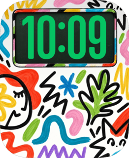 Marker Doodles Apple Watch face - Art