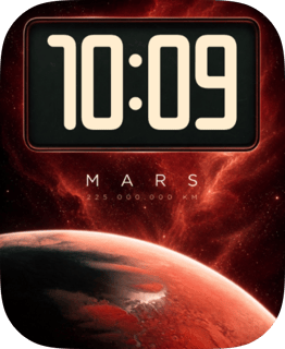 Mars Panel watch face preview for Apple Watch