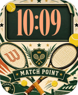 Match Point watch face preview for Apple Watch