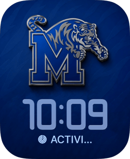 Memphis Tigers watch face preview for Apple Watch