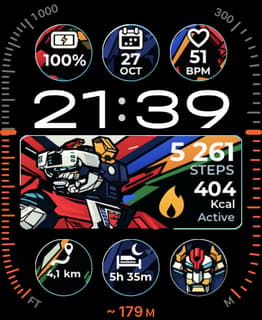 Metalhead watch face preview image for Apple Watch