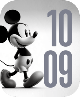Vintage Mickey watch face preview for Apple Watch