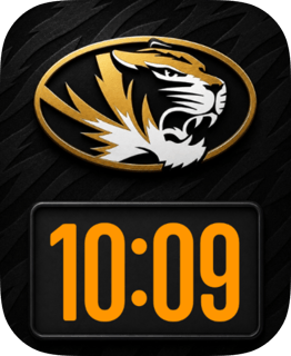 Missouri Tigers watch face preview for Apple Watch