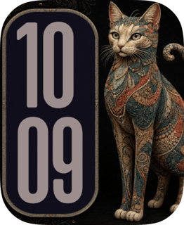 Mosaic Cat watch face preview image for Apple Watch