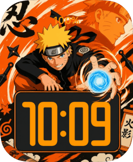 Naruto Rasengan Energy watch face preview for Apple Watch