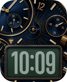 Navy Chrono watch face preview for Apple Watch