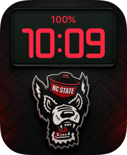 NC State watch face preview for Apple Watch