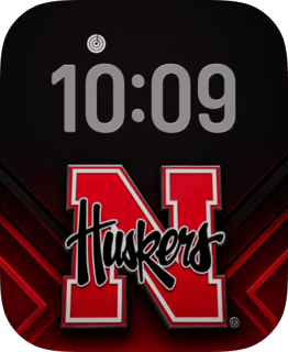 Nebraska Huskers watch face preview for Apple Watch