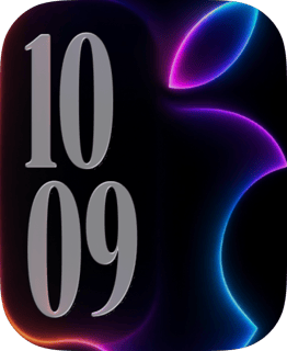 Neon Apple watch face preview for Apple Watch