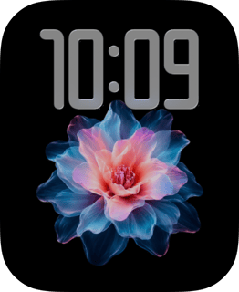 Neon Dahlia Apple Watch face - Nature