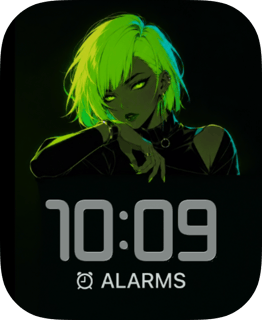 Neon Gaze watch face preview image for Apple Watch