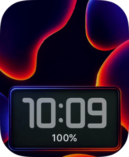 Neon Lava Abstract watch face preview for Apple Watch