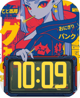 Neon Oni watch face preview for Apple Watch
