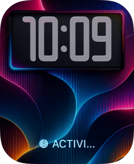 Neon Ribbon watch face preview for Apple Watch