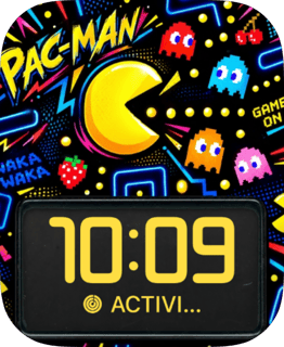 Neon Wedge Apple Watch face - Video Games