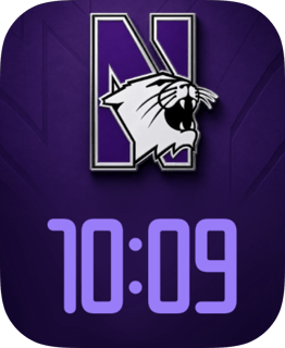 Northwestern Wildcats watch face preview for Apple Watch