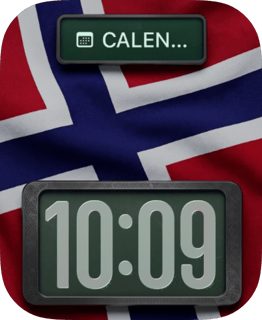 Norway Flag watch face preview for Apple Watch