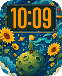 Ocean Sunflower Moon watch face preview for Apple Watch