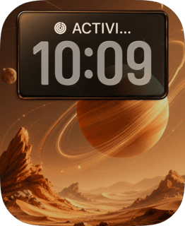Ochre Rings Apple Watch face - Space and Sci-Fi