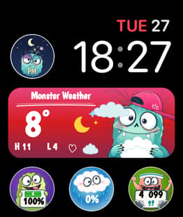Oddballs watch face preview image for Apple Watch