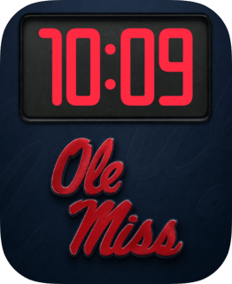 Ole Miss watch face preview for Apple Watch