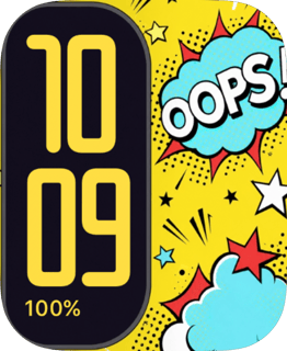 Oops Pop watch face preview for Apple Watch
