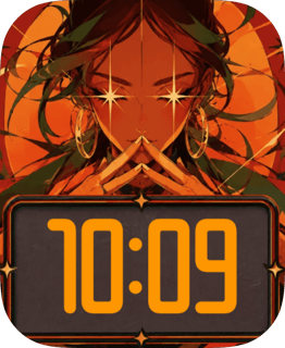 Orange Spell watch face preview for Apple Watch